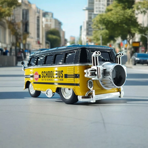 اسباب بازی ماشین فلزی فولکس اتوبوس مدرسه دودزا School Bus_اسباب بازی